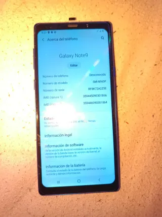 Samsung Galaxy Note 9 Azul