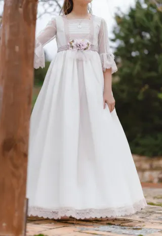 Vestido de Comunión Blanco Niña