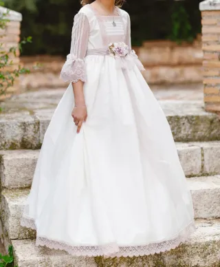 Vestido de Comunión Blanco Niña