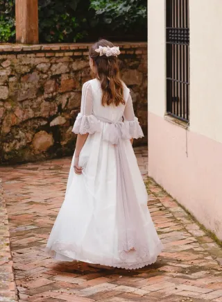 Vestido de Comunión Blanco Niña