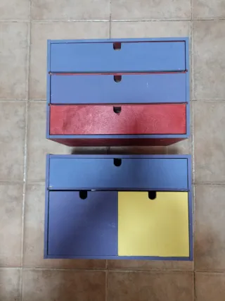 Cajoneras de escritorio multi-color
