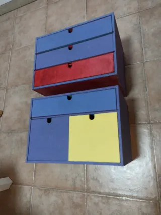 Cajoneras de escritorio multi-color