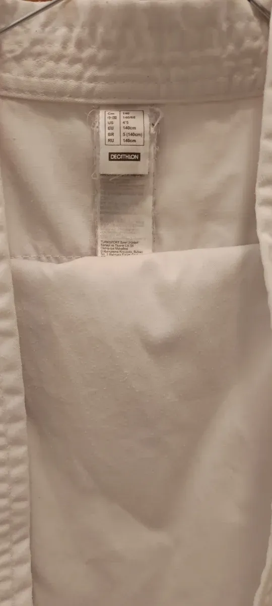 Kimono blanco artes marciales 140cm