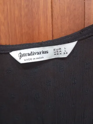 Vestido gasa negro