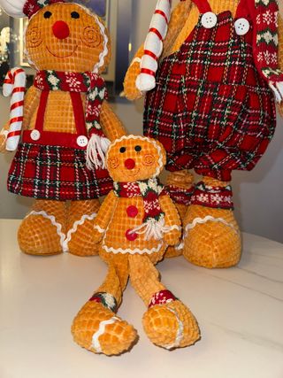 Conjunto 3 Bonecos Natal Biscoito