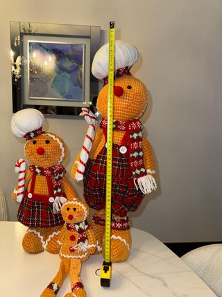 Conjunto 3 Bonecos Natal Biscoito