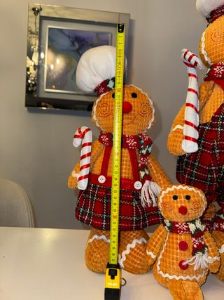 Conjunto 3 Bonecos Natal Biscoito