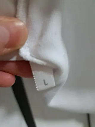 Camiseta blanca manga larga Talla L