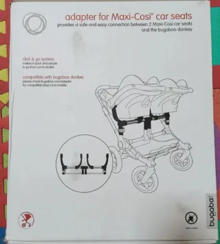 Adaptador Maxi-Cosi Bugaboo Donkey Gemelar