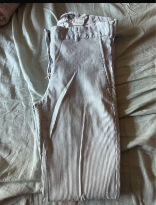 Pantalón Mujer Rayas Azul y Blanco