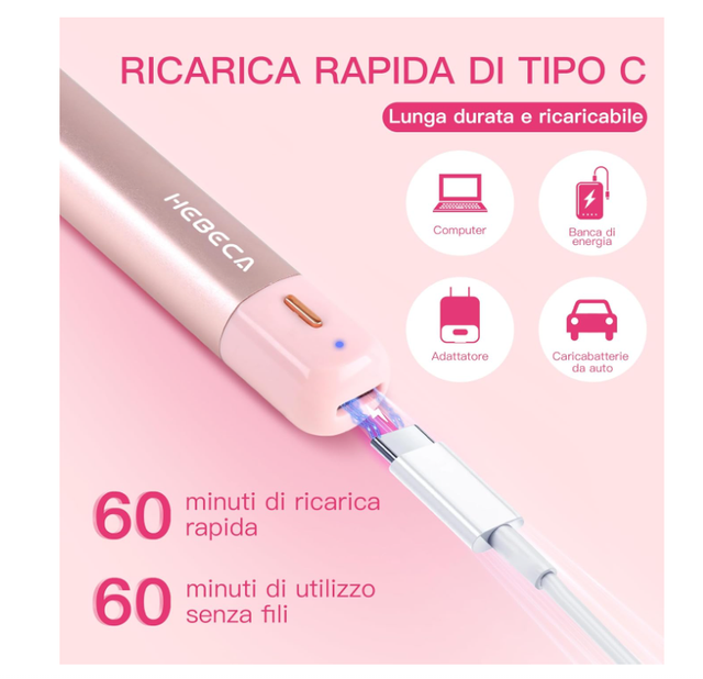 Rasoio donna ricaricabile HEBECCA