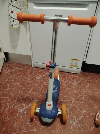 Patinete infantil 3 ruedas con luces