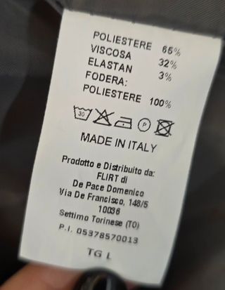 Blazer donna Rêver grigio gessato nuovo