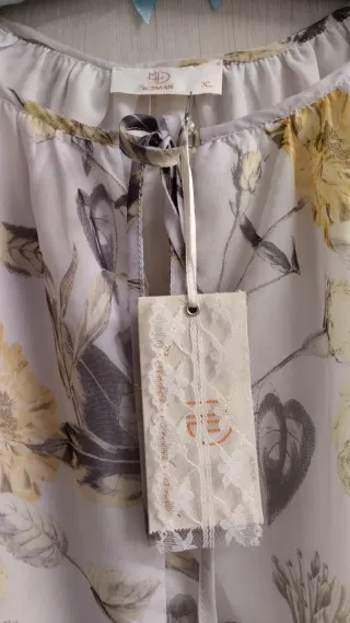 Vestido gasa estampado floral MDM Woman