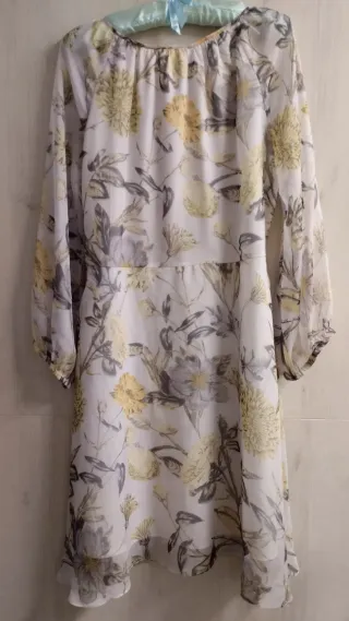 Vestido gasa estampado floral MDM Woman