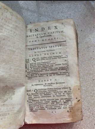 Libro antiguo Teología Moral 1769