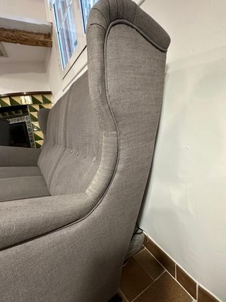 Divano vintage Strandmon 3 posti grigio Ikea