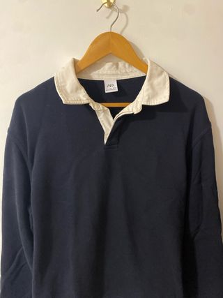 Jersey Zara Azul Marino y Blanco