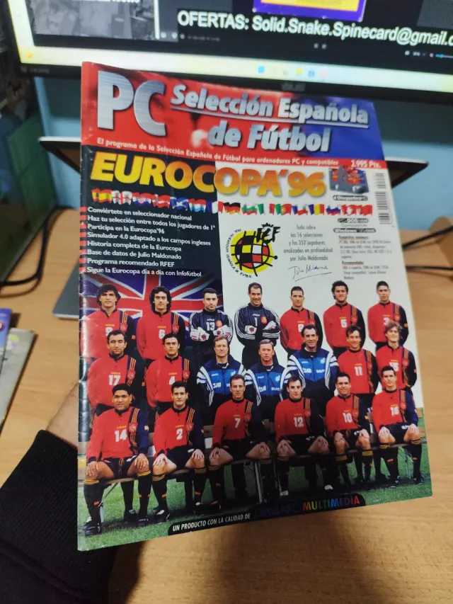 Revista PC Seleção Espanhola Futebol EUROCOPA '96
