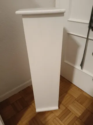 Estantería blanca 4 baldas madera