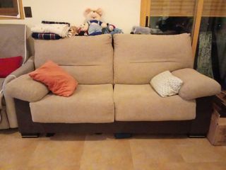 Sofá de 2 plazas beige