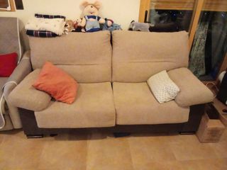 Sofá de 2 plazas beige
