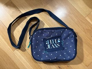Bolso Pepe Jeans azul con lunares blancos