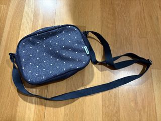 Bolso Pepe Jeans azul con lunares blancos