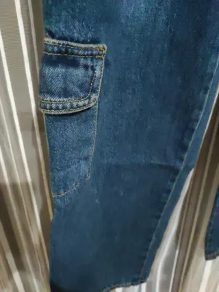 Pantalones cargo vaqueros chica