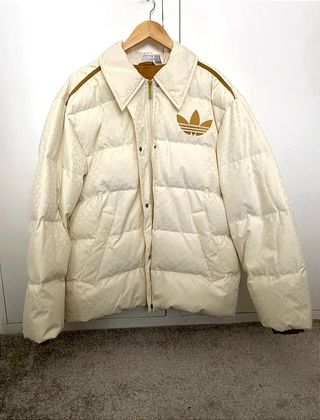 Chaqueta Puffer Adidas Blanco Crema