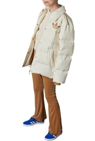 Chaqueta Puffer Adidas Blanco Crema