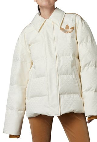 Chaqueta Puffer Adidas Blanco Crema