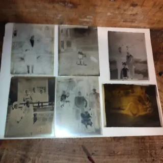 Lote 14 negativos cristal fotografía placa foto