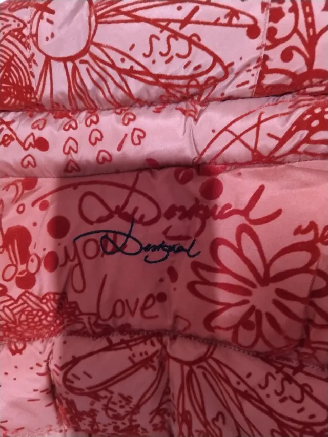 Abrigo estampado rojo