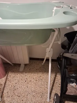 Bañera bebé con termómetro