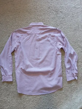 Camisa cuadros Lacoste rosa/morada