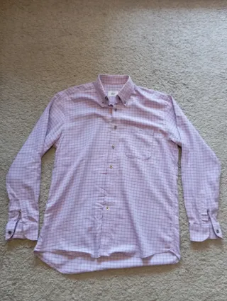 Camisa cuadros Lacoste rosa/morada