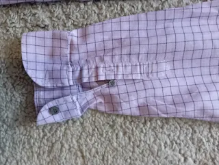 Camisa cuadros Lacoste rosa/morada