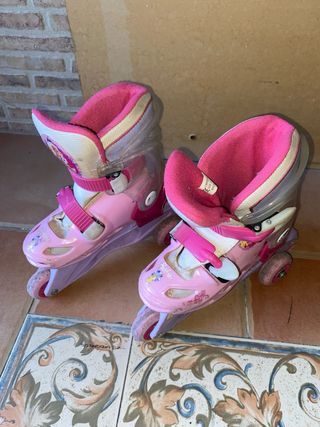 Patines de tres ruedas Barbie rosas