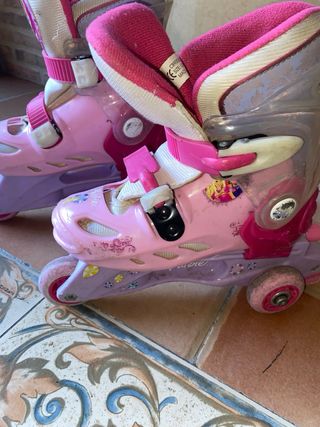 Patines de tres ruedas Barbie rosas