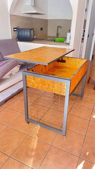 Isola cucina con ruote e ribaltabile
