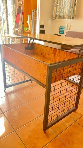 Isola cucina con ruote e ribaltabile