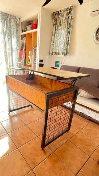 Isola cucina con ruote e ribaltabile