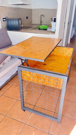 Isola cucina con ruote e ribaltabile