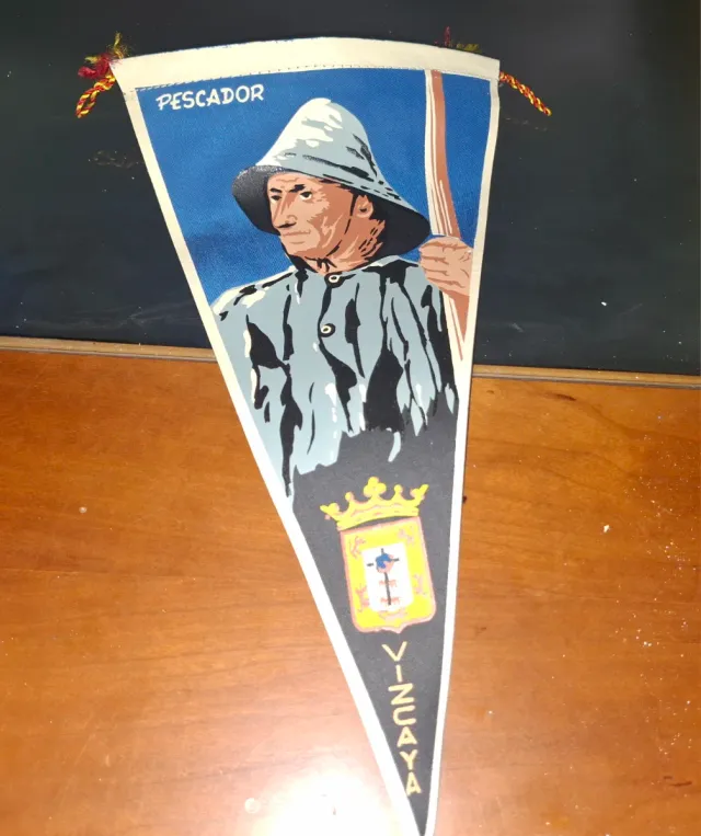 Banderín ciudad de España pintado a mano,precio ud