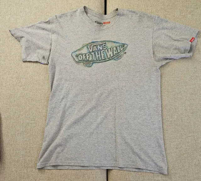 Camiseta Vans Hombre Gris