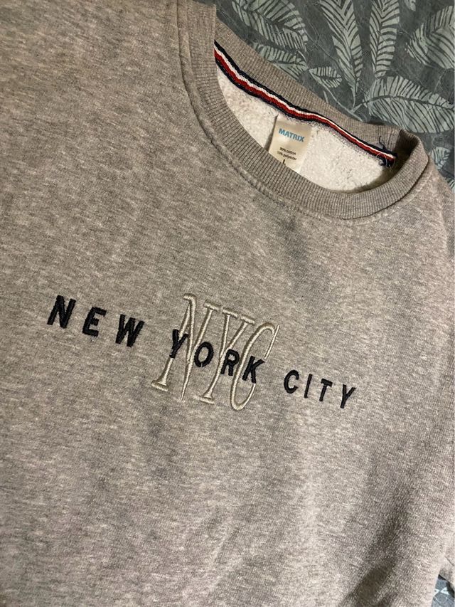 Sudadera Matrix NYC Gris Talla S