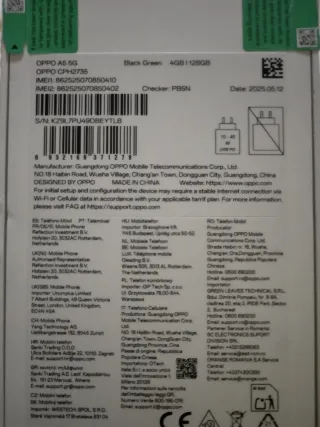 OPPO A5 5G 128GB Negro