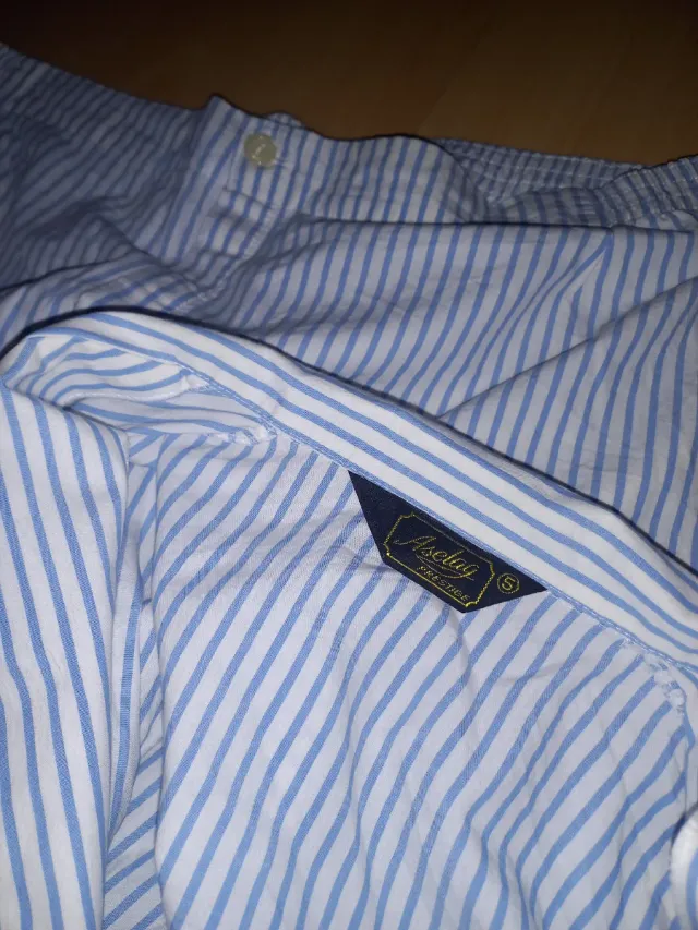 Pijama Rayas Azul y Blanco