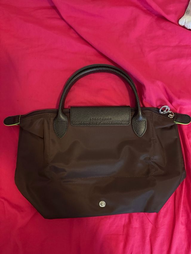 Longchamp tamaño S asa corta bolso color Mocha